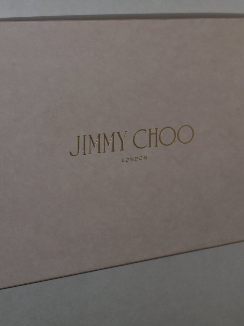 Jimmy Choo Empty Shoe Box Original Packaging Gold Logo